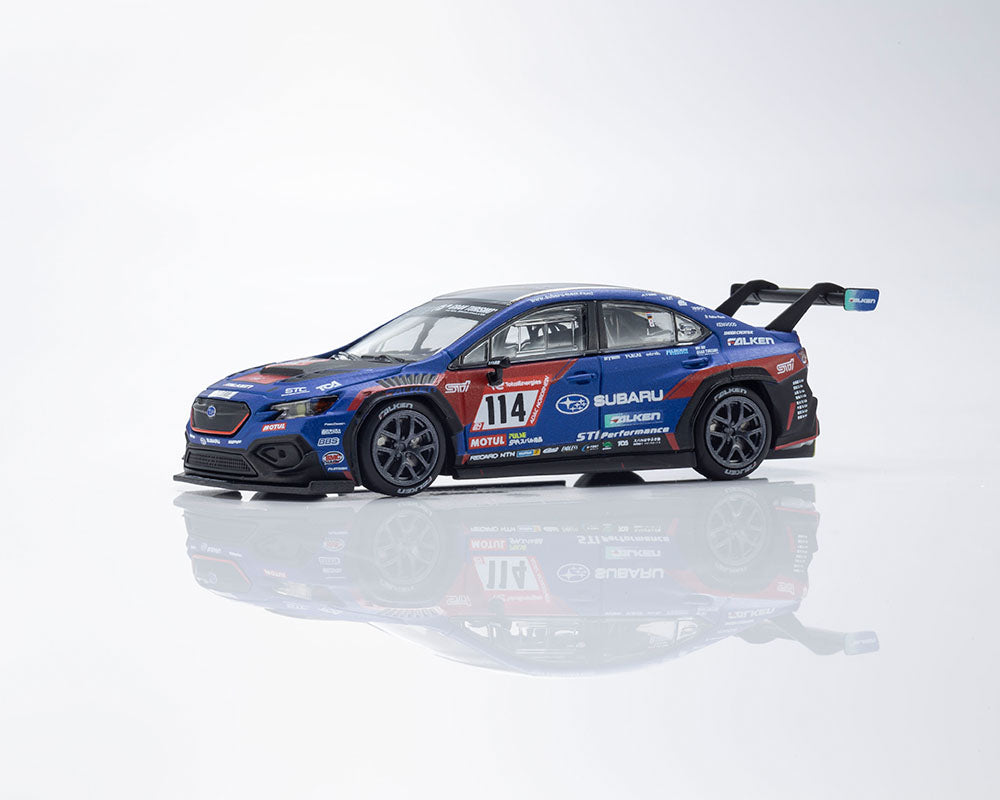 [Preorder] Kyosho 1:64 Kyosho 1:64 Minicar Book Edition Subaru WRX NBR2023 with MOTN LED Base Compatible – Blue (2 Verisons) 07129N23E/07129N23C