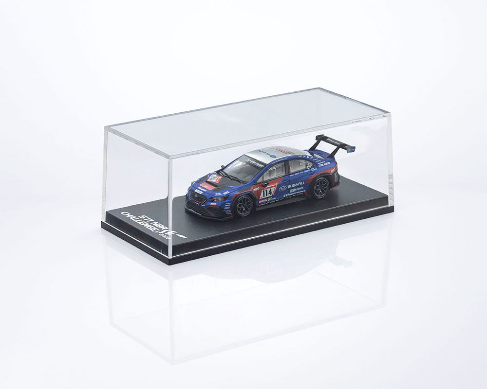 [Preorder] Kyosho 1:64 Kyosho 1:64 Minicar Book Edition Subaru WRX NBR2023 with MOTN LED Base Compatible – Blue (2 Verisons) 07129N23E/07129N23C