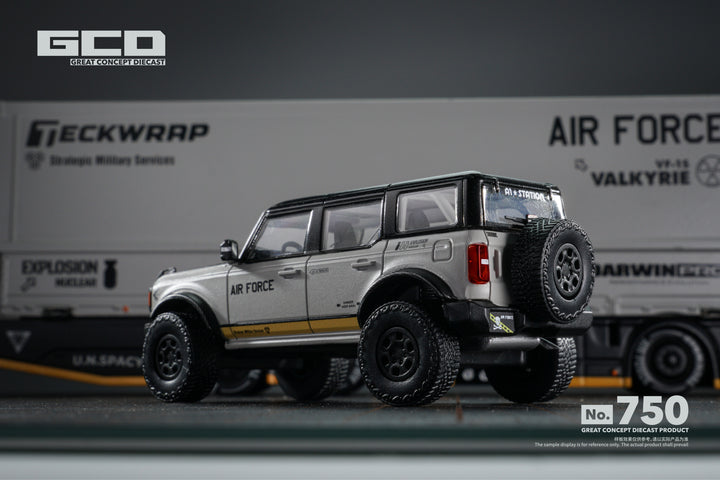 [Preorder] GCD 1:64 Ford Bronco DarwinPRO AIR FORCE GREY (LHD) KS-022-750