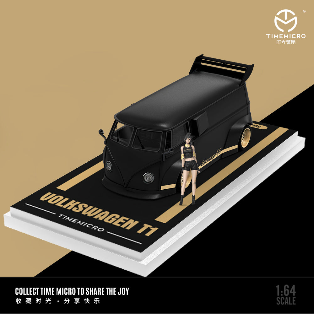 Preorder] TimeMicro 1:64 Volkswagen and Porsche Black Gold