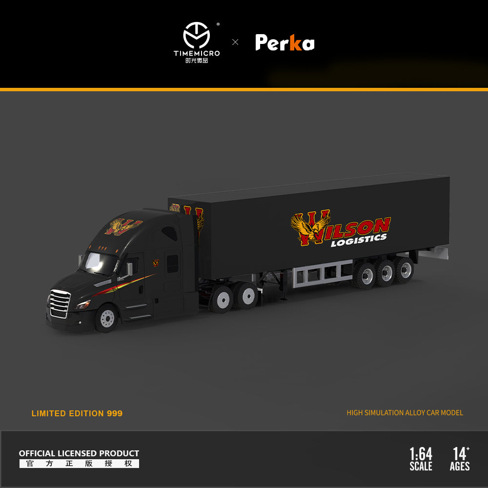 Time Micro X Perka 1:64 Freightliner container truck (2 Versions