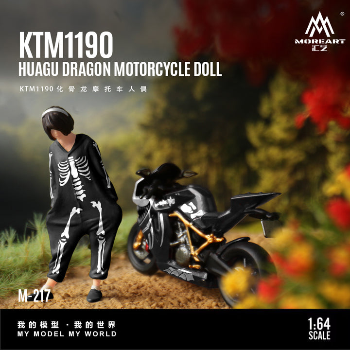 [Preorder] MoreArt 1:64 KTM1190 HUAGU DRAGON MOTORCYCLE DOLL MO222217