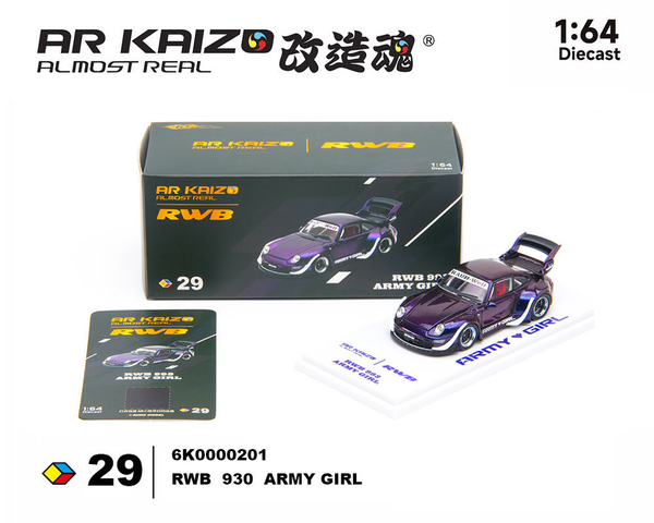 Preorder] AR KAIZO 1:64 KAIZO RWB 993 Army Girl Special Edition