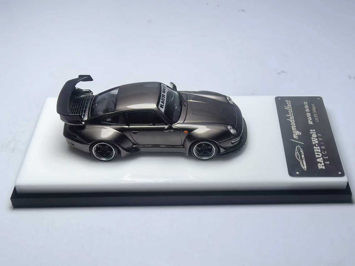 [Preorder] Model Collect 1:64 Porsche RWB964 High Wing Chrome Pearl Gray MC640023H