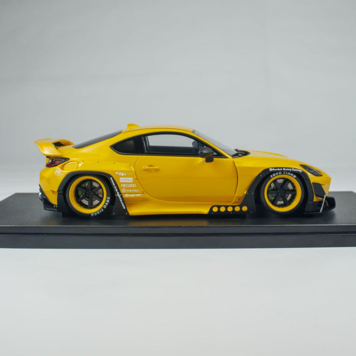 GT Spirit 1:18 Toyota GR86 Rocket Bunny Yellow CLDC043