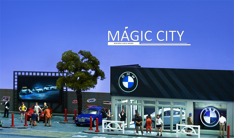 Magic City 1:64 Diorama BMW Showroom