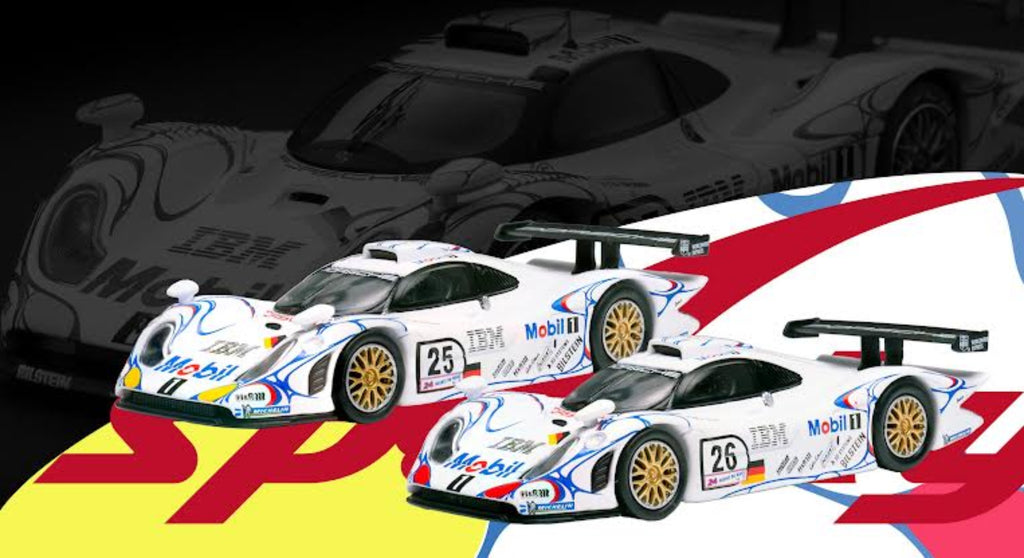 Preorder] Sparky X Tiny 1:64 Porsche 911 GT1 LM 1998 #25 & #26