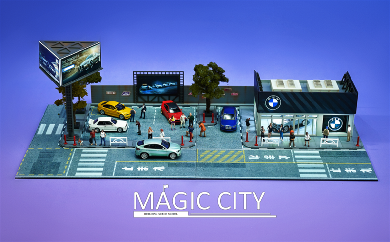 Magic City 1:64 Diorama BMW Showroom 110067