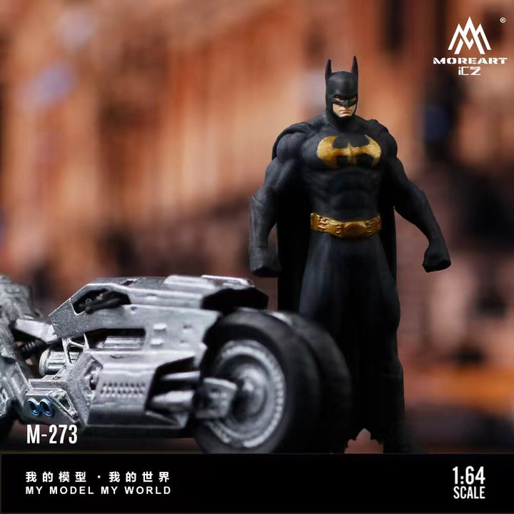 [Preorder] MoreArt 1:64 DARK KNIGHT MOTORCYCLE FIGURE SET MO222273