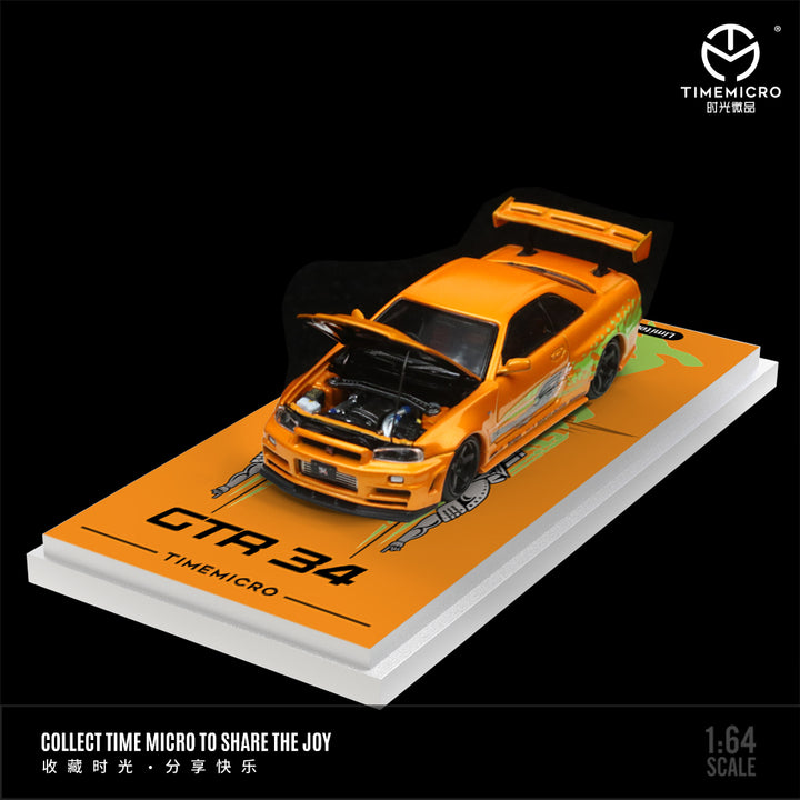 [Preorder] TimeMicro 1:64 Nissan GTR R34 Z Tune (2 Colours)