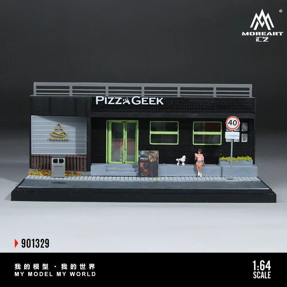 [Preorder] MoreArt 1:64 PIZZA SHOP SCENE MODEL MO901329