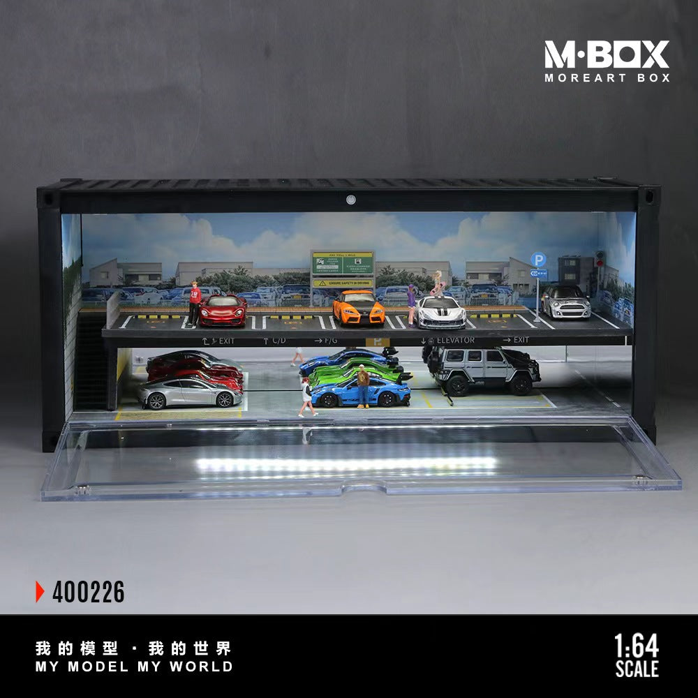 [Preorder] MBOX 1:64 CONTAINER UNDERGROUND PARKING GARAGESCENE-VERSION B MB400226
