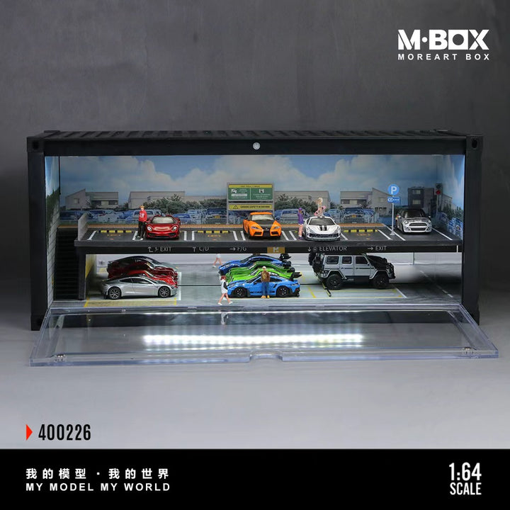 [Preorder] MBOX 1:64 CONTAINER UNDERGROUND PARKING GARAGESCENE-VERSION B MB400226