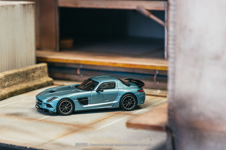 [Preorder] Tarmac Works 1:64 Mercedes-Benz SLS AMG Coupé Black Series Matte Blue T64G-027-MB