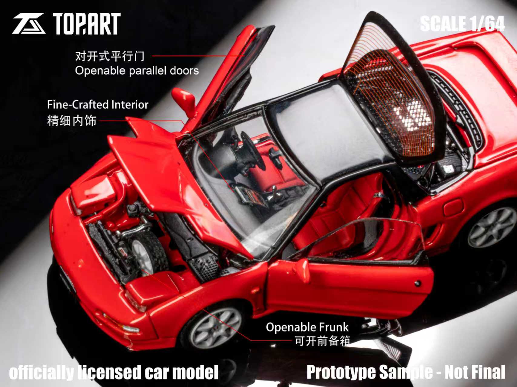 Preorder] TOPART 1:64 Honda NSX-R (NA1) 1992-95 Fully Open