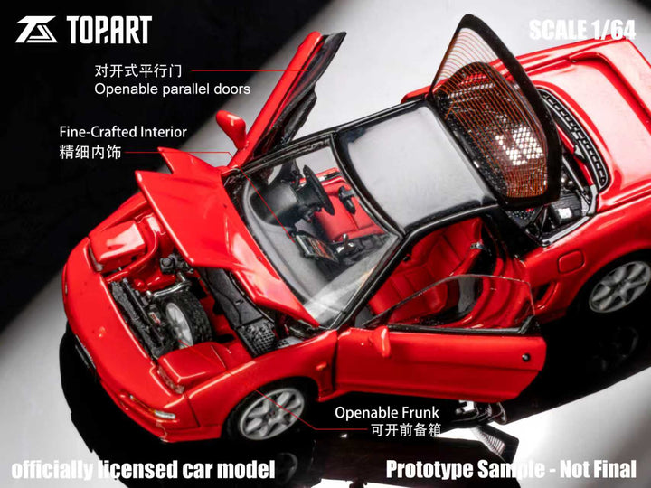 [Preorder] TOPART 1:64 Honda NSX-R (NA1) 1992-95 Fully Open Standard Red TAO640009