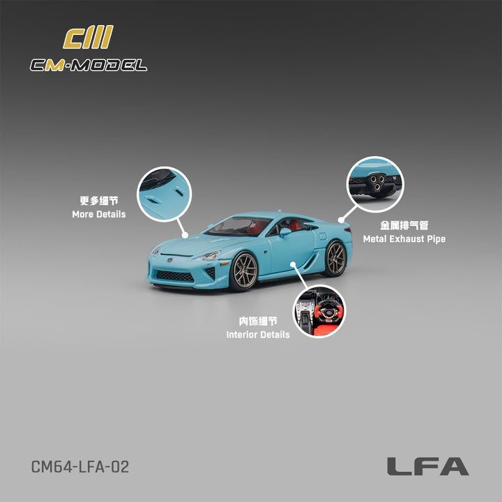 [Preorder] CM Model 1:64 Lexus LFA BabyBlue