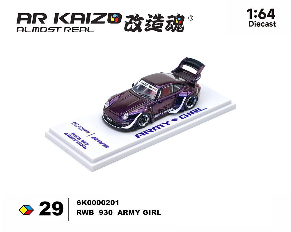 [Preorder] Almost Real 1:64 KAIZO RWB 993 Army Girl Special Edition – Candy Purple 6K0000201