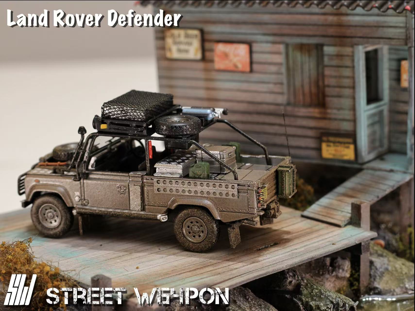 Street Weapon 1:64 Land Rover Defender Tomb Raider Muddy Livery