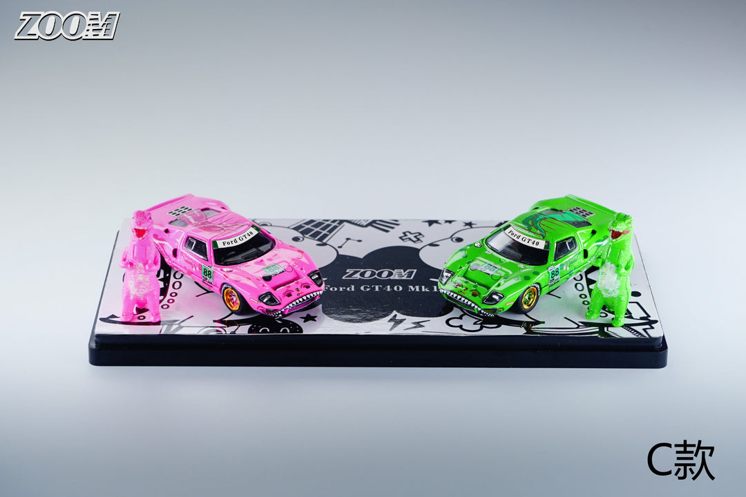 Zoom 1:64 Ford GT40MK1 Tyrannosaurus Rex Paint (3 Versions)