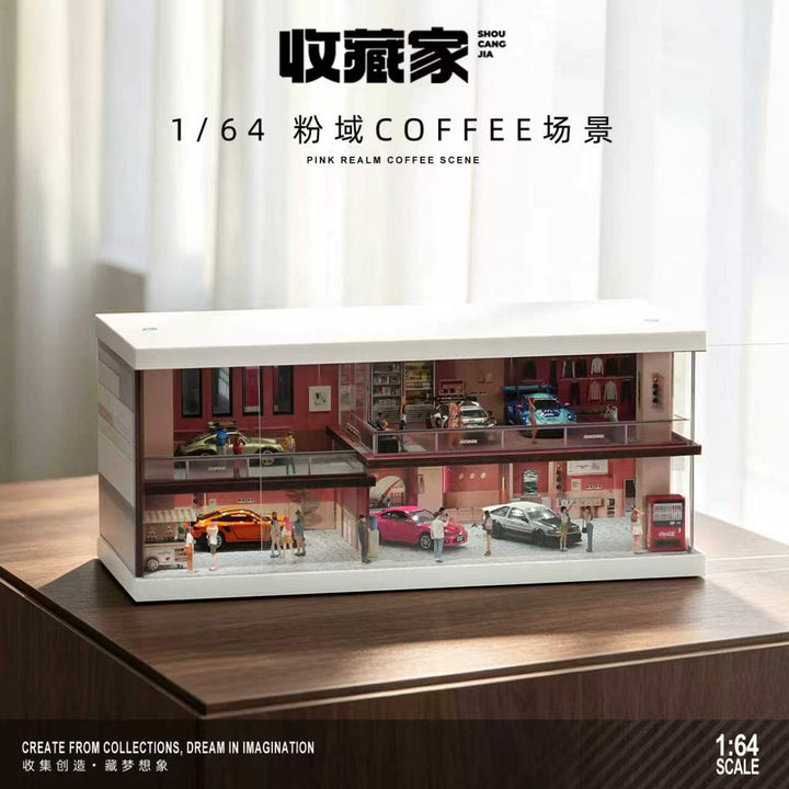 [Preorder] SHOU CANG JIA 1:64 PINK REALM COFFEE SCENE SCJ-82074