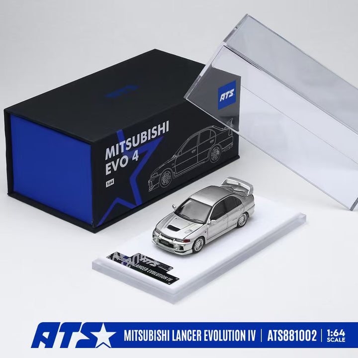 [Preorder] ATS Model 1:64 MITSUBISHI LANCER EVOLUTION IV SILVER ATS881002