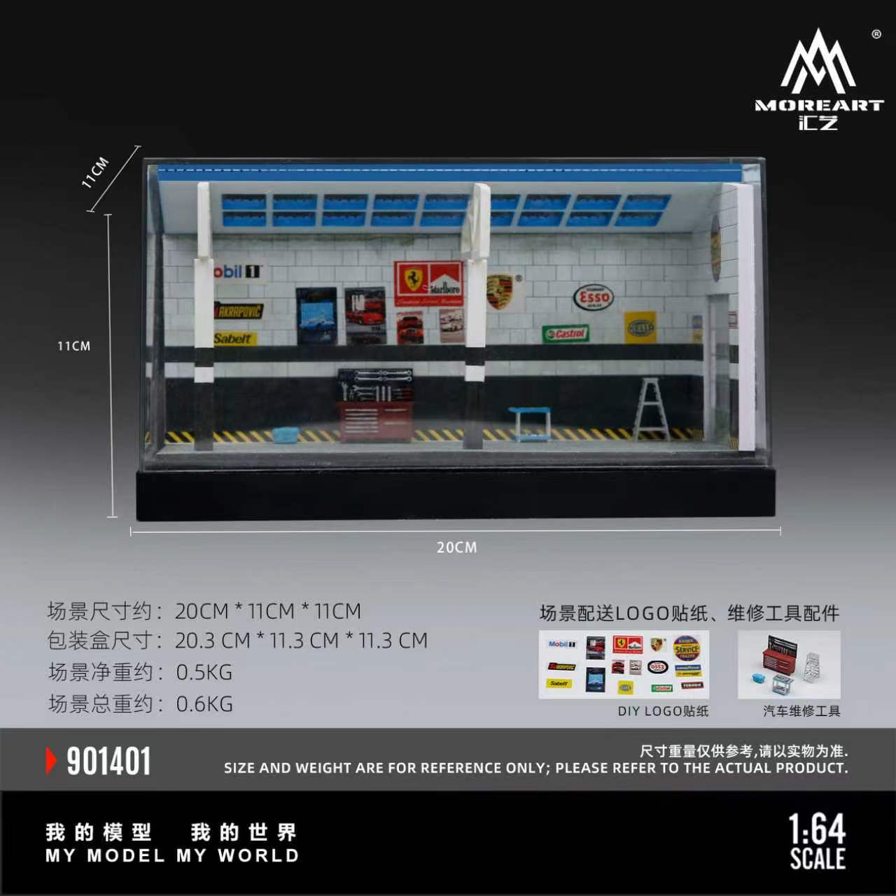 Preorder] MoreArt 1:64 DIY REPAIR ROOM SCENE O1 VERSION MO901401