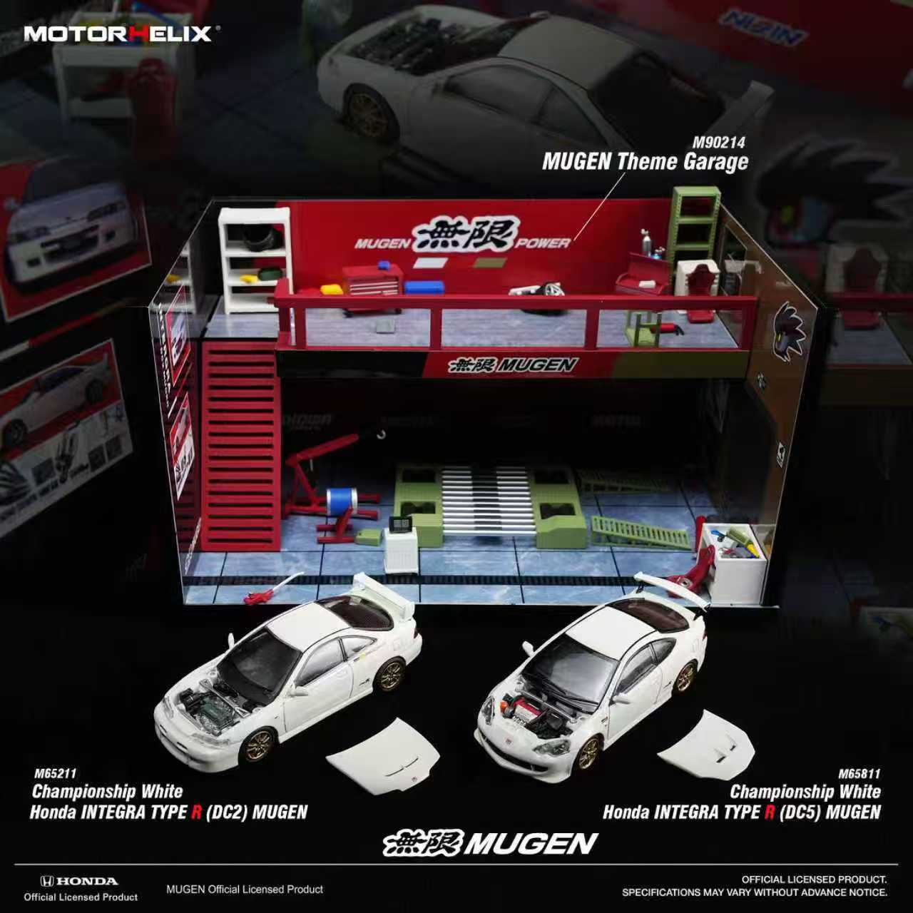 Preorder] Motorhelix 1:64 Honda INTEGRA TYPE MUGEN White M65211