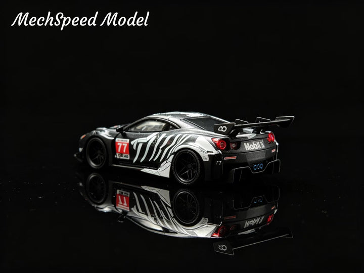 [Preorder] MechSpeed 1:64 Ferrari LB458GT Wing Modified Version Matte Black Bone Dragon
