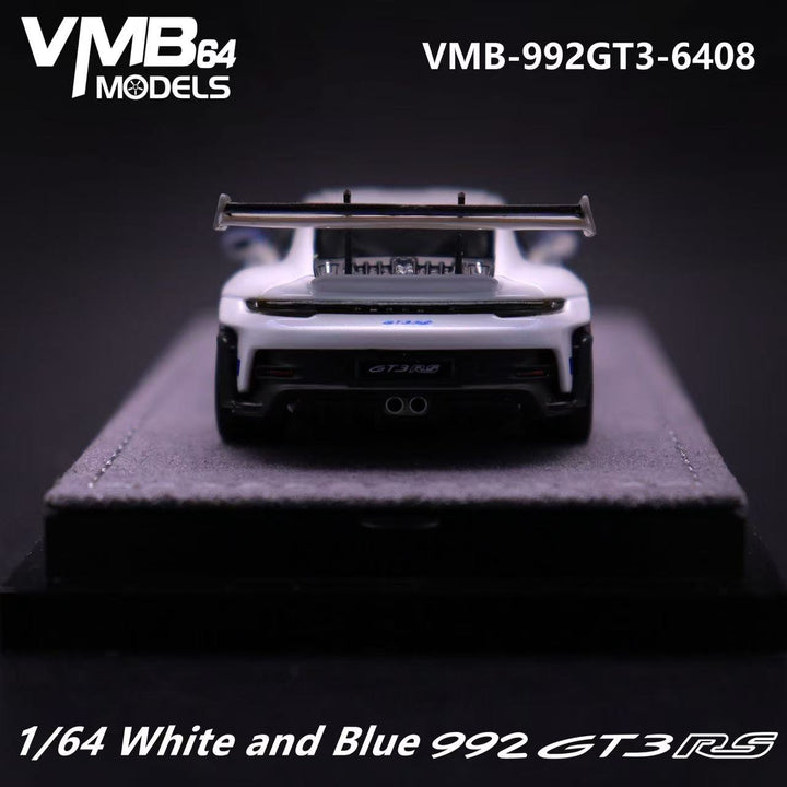 [Preorder] VMB 1:64 992 GT3 RS White and Blue VMB-992GT3-6408