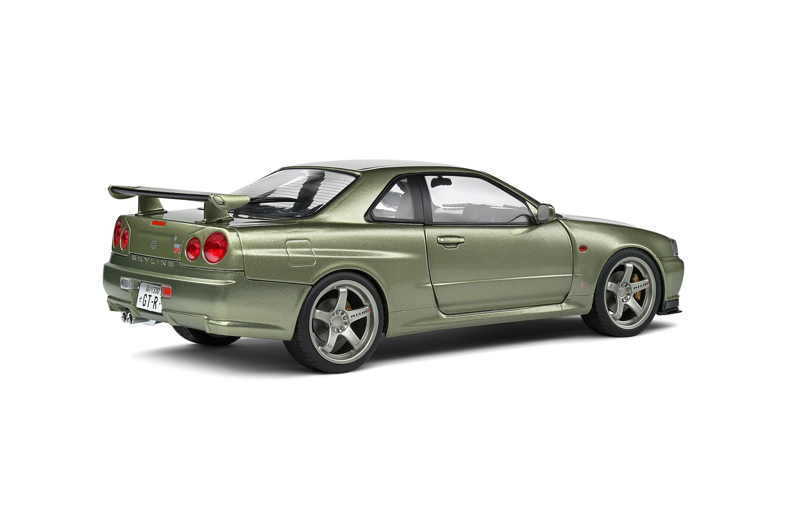 SOLIDO ソリド　Nissan GT-R (R34) ミニカー 1/18 Solido 1:18 NISSAN GT-R (R34) GREEN METALLIC 1999 – Horizon