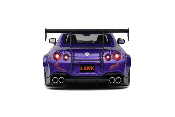 Solido 1:18 NISSAN GT-R (R35) W/ LIBERTY WALK BODY KIT 2.0 PURPLE 2022