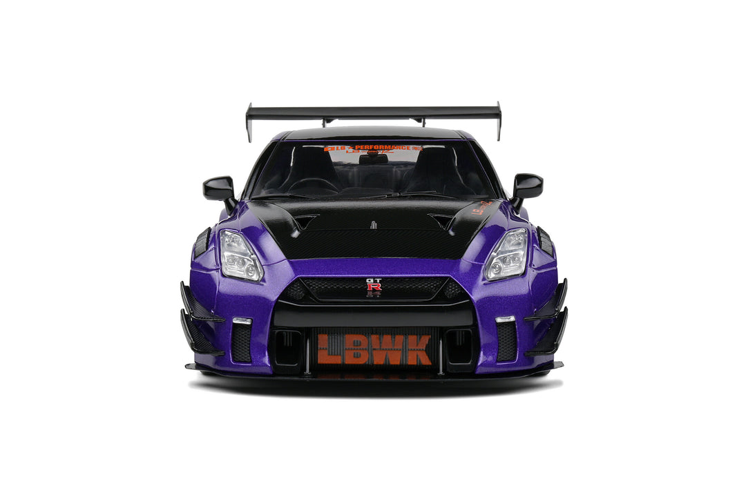 Solido 1:18 NISSAN GT-R (R35) W/ LIBERTY WALK BODY KIT 2.0 PURPLE 2022