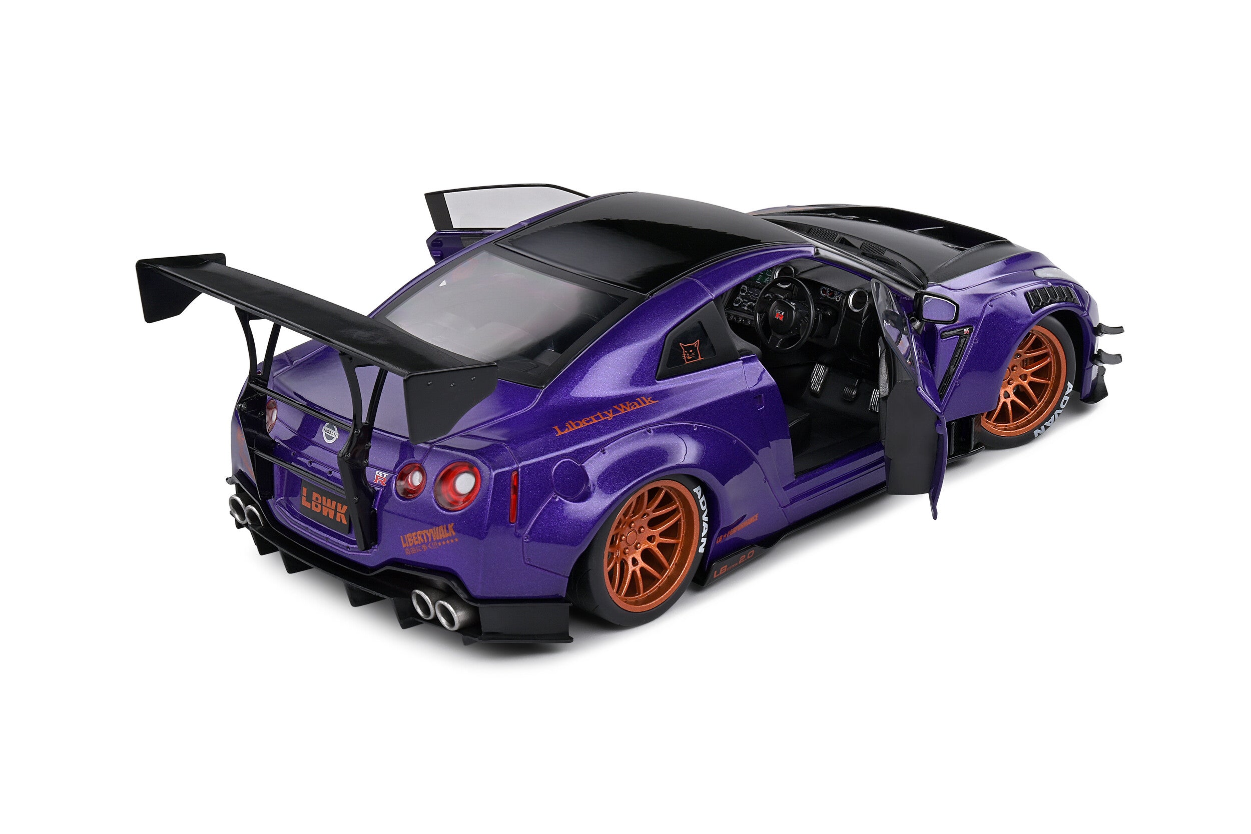 Preorder] Solido 1:18 NISSAN GT-R (R35) W/ LIBERTY WALK BODY