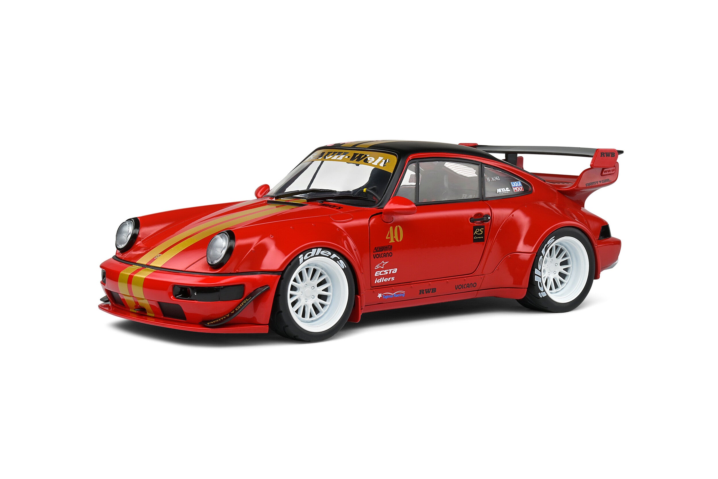 702-050 ソリド 1/18 ポルシェRWB RED SAKURA 2021 Solido 1:18 RWB BODYKIT RED SAKURA 2021 – Horizon Diecast