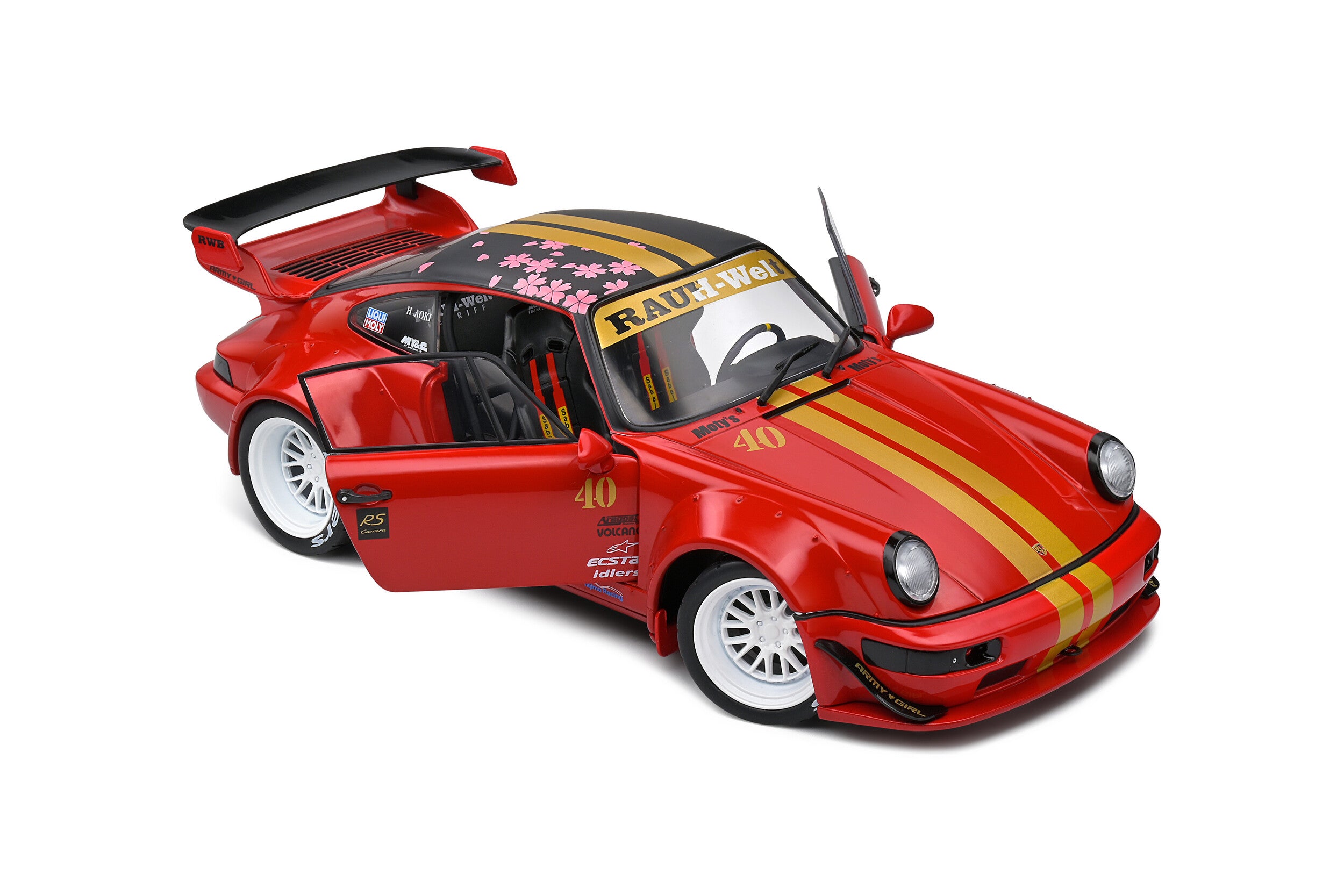 Solido 1:18 RWB BODYKIT RED SAKURA 2021 – Horizon Diecast