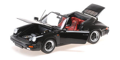 MINICHAMPS 1:18 PORSCHE 911 CARRERA 3.2 CABRIOLET - 1983 - BLACK