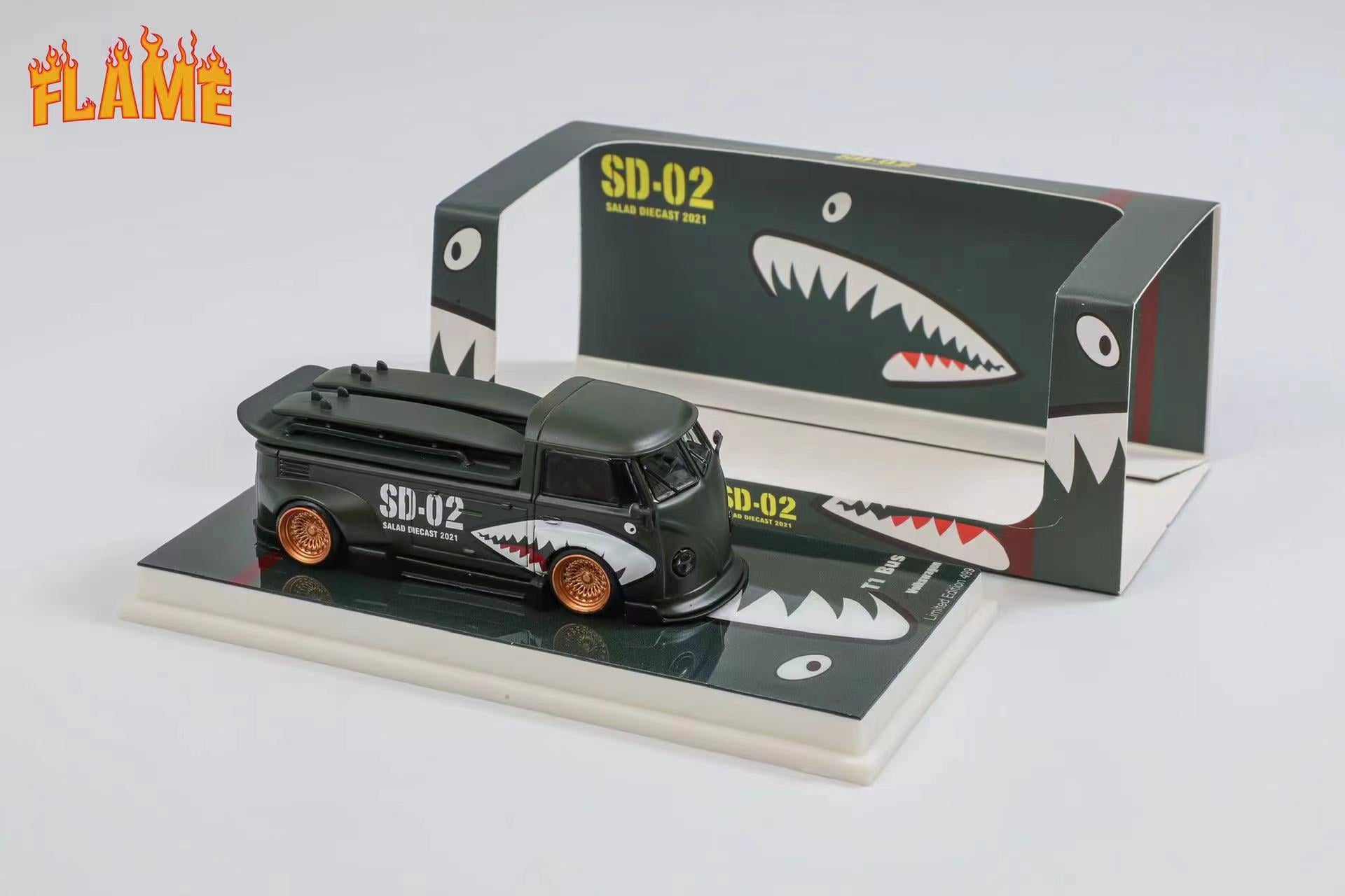 Flame 1:64 Volkswagen T1 Kombi (2 Versions) – Horizon Diecast