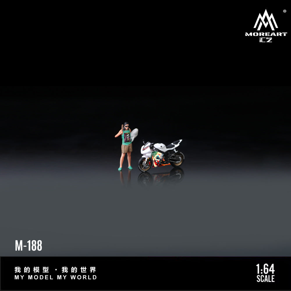[Preorder] MoreArt 1:64 YAMAHA R6 JOKER MOTOCYCLE DOLL MO222188