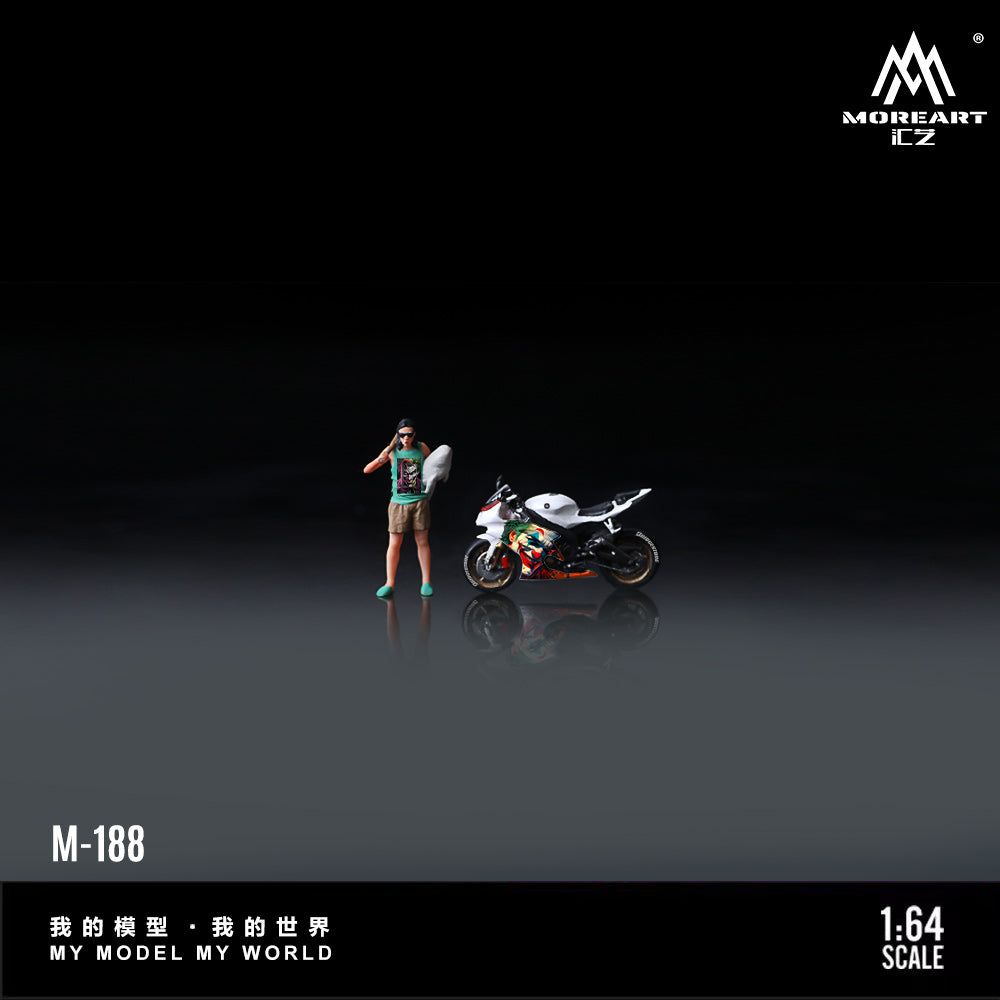 [Preorder] MoreArt 1:64 YAMAHA R6 JOKER MOTOCYCLE DOLL MO222188