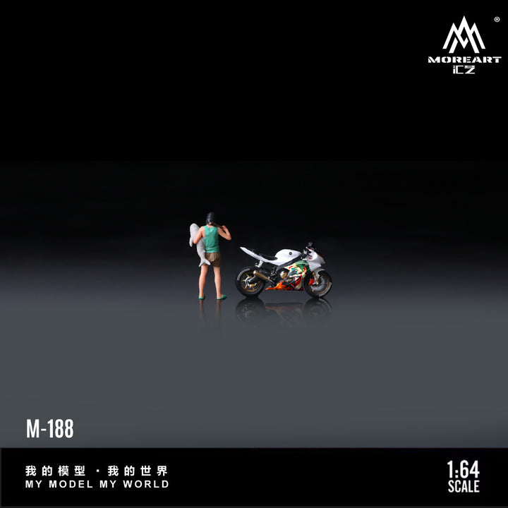[Preorder] MoreArt 1:64 YAMAHA R6 JOKER MOTOCYCLE DOLL MO222188