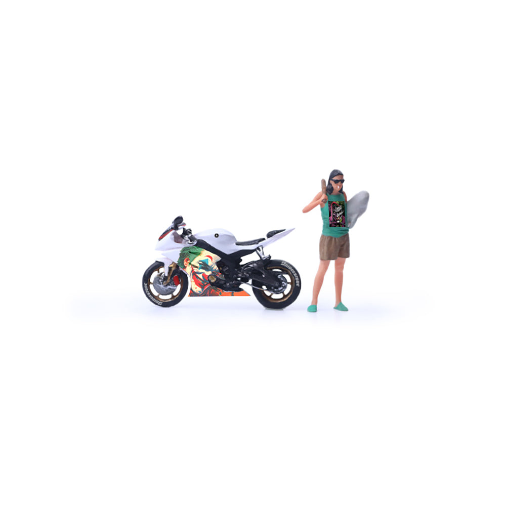 [Preorder] MoreArt 1:64 YAMAHA R6 JOKER MOTOCYCLE DOLL MO222188