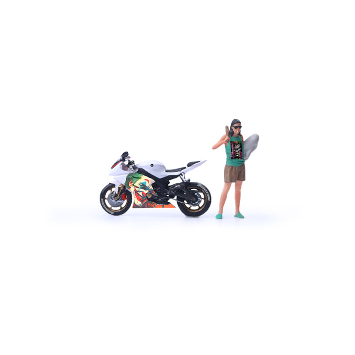 [Preorder] MoreArt 1:64 YAMAHA R6 JOKER MOTOCYCLE DOLL MO222188