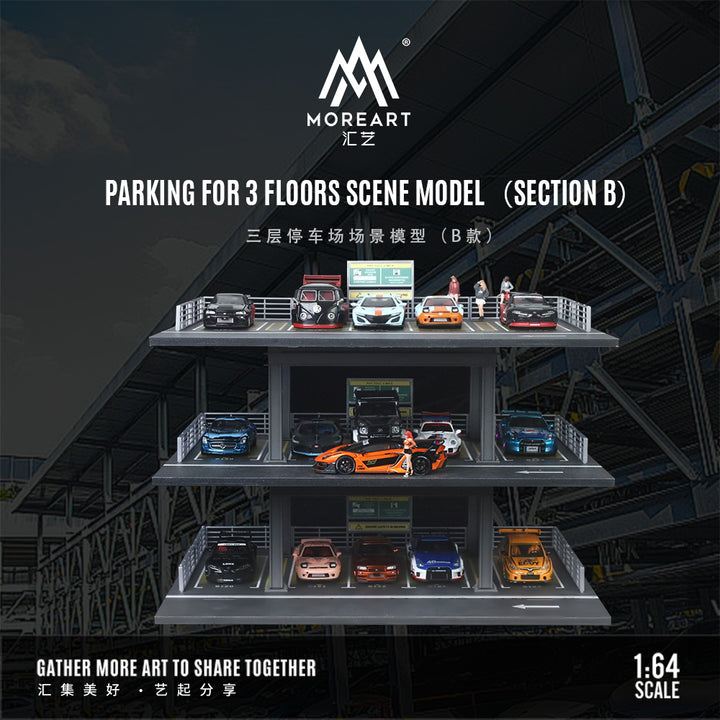 [Preorder] MoreArt 1:64 PARKING FOR 3 FLOORS SCENE MODEL (SECTION B)