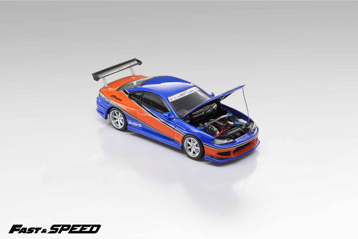 [Preorder] Fast Speed 1:64 Nissan Silvia S15  "Mona Lisa" FNF Orange-Blue