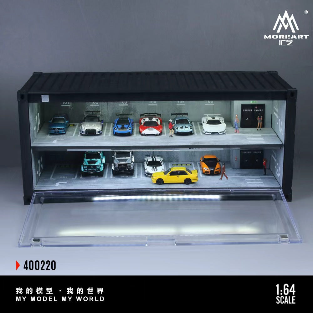 MoreArt 1:64 THE SCENE OF A CONTAINER UNDERGROUND PARKING GARAGE