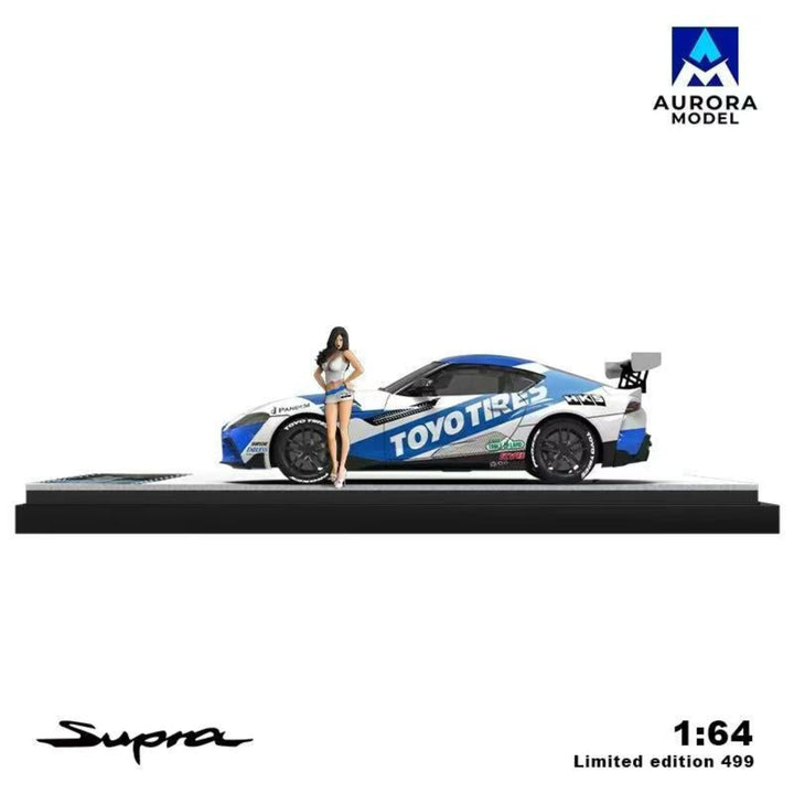 [Preorder] Aurora Model 1:64 Toyota Supra A90 Oriental Tires D1GP Drift Racing (4 Versions)