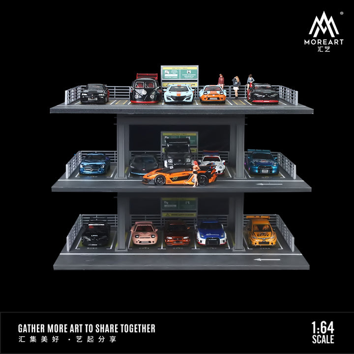 [Preorder] MoreArt 1:64 PARKING FOR 3 FLOORS SCENE MODEL (SECTION B)