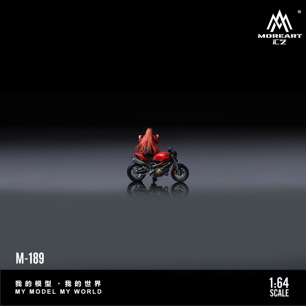 [Preorder] MoreArt 1:64 DUCATI MONSTER 69GRED MOTORCYCLE GIRL MO222189