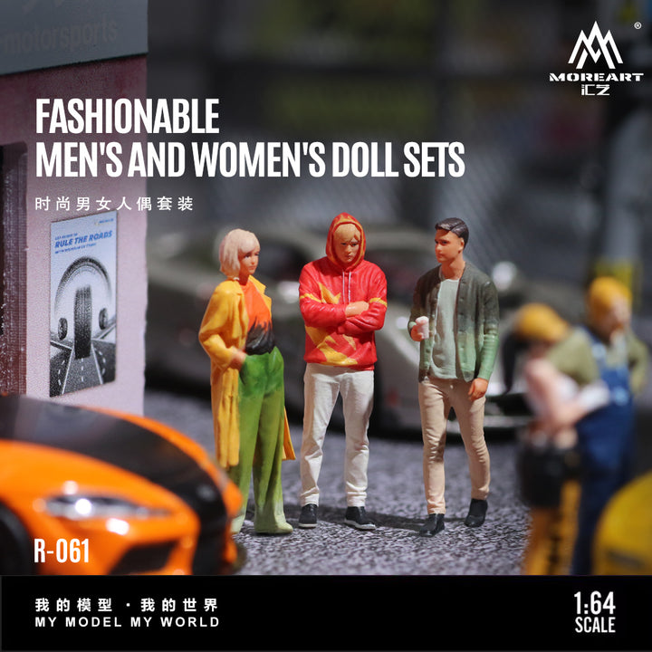 [Preorder] MoreArt 1:64 FASHIONABLEMEN'S AND WOMEN'S DOLLSETS MO223061